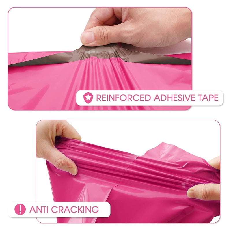 Metronic Pink Poly Mailers 14.5x19 Large Poly Mailers 100 Pack Self-Seal Shipping Bags, Packaging Bags, Shipping Envelopes, Packaging for Small Business, Boutique, Clothing - Image 3